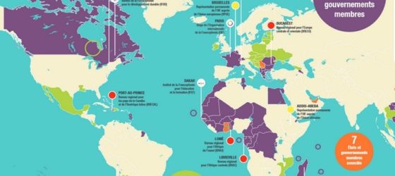 Francophonie map